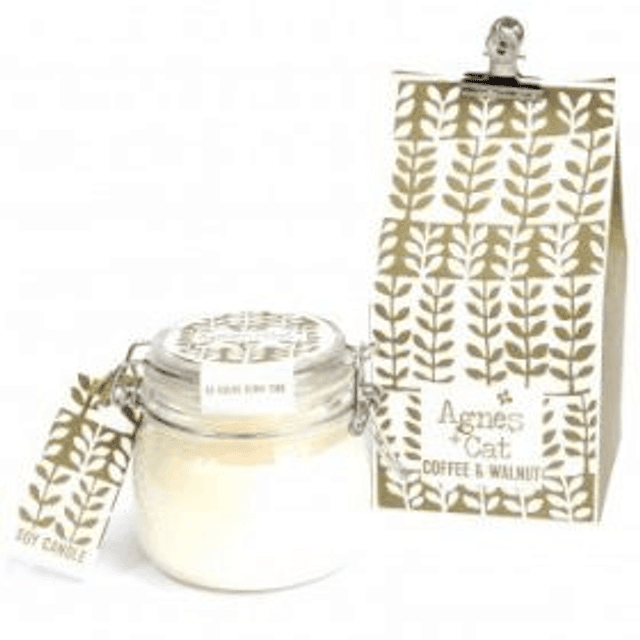 Bougie pot 400g - Café et Noyer