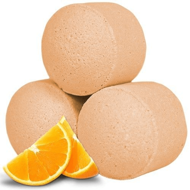 4 Mini boules de bain - Orange Fraiche