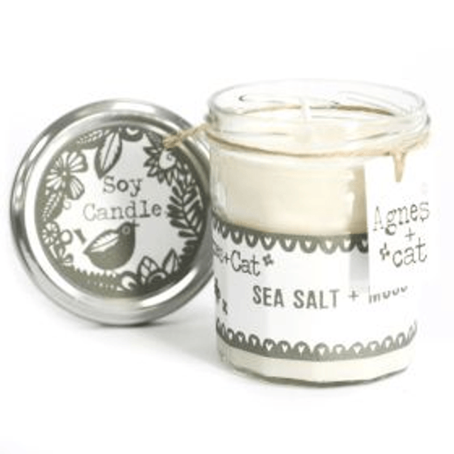 Bougie pot 220g - Sel Marin et Mousse
