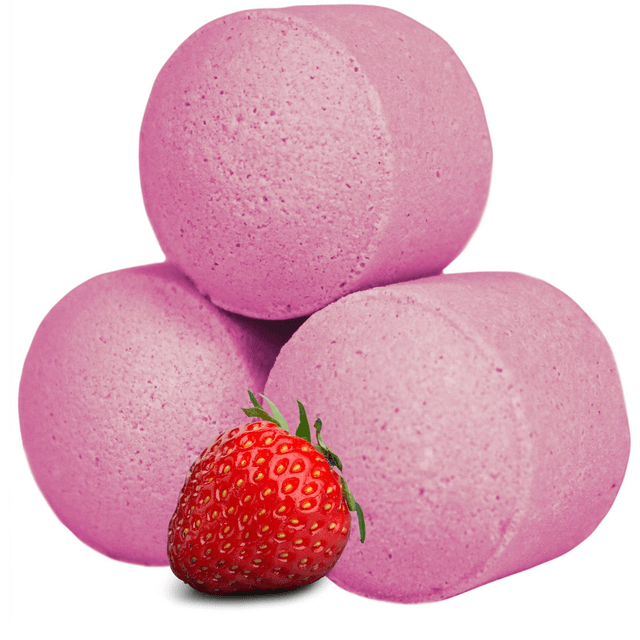 4 Mini Boules de Bain - Fraise