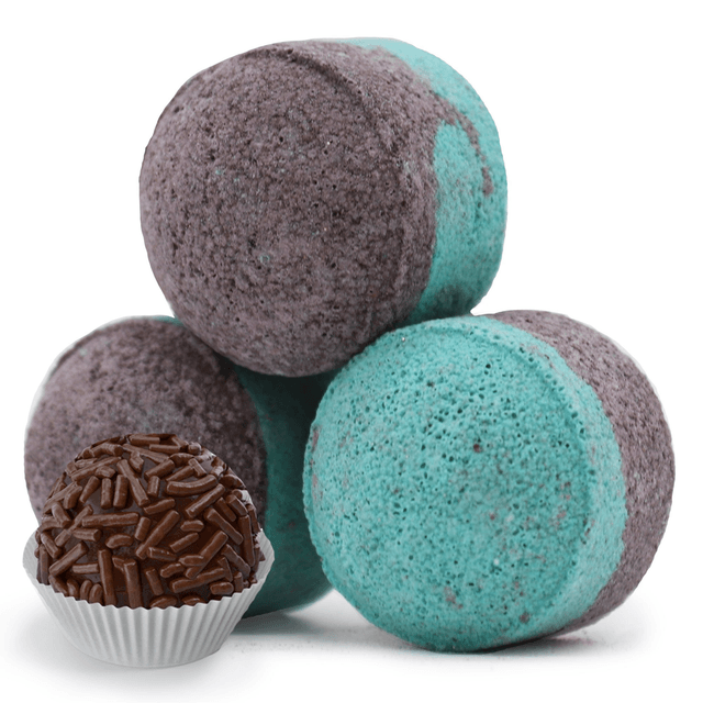 4 Mini Boules de Bain Dubaï - Truffe Émeraude